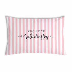 Almohada de salud con funda de algodón rayas día de San Valentín