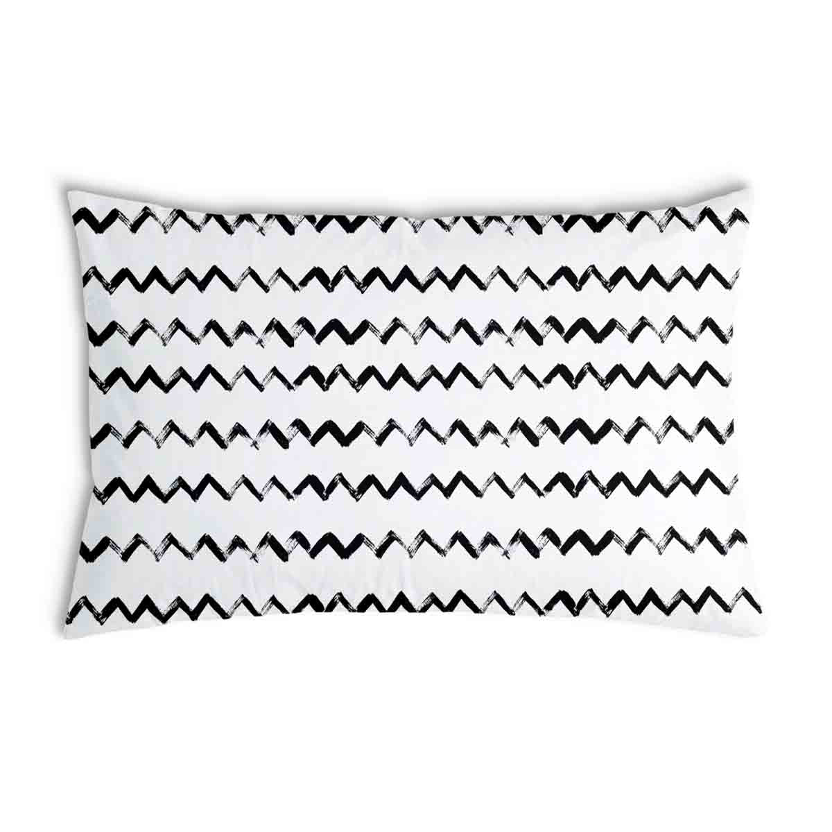 Almohada de salud blanca Zigzag