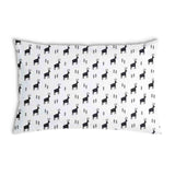 Almohada de salud blanca con renos