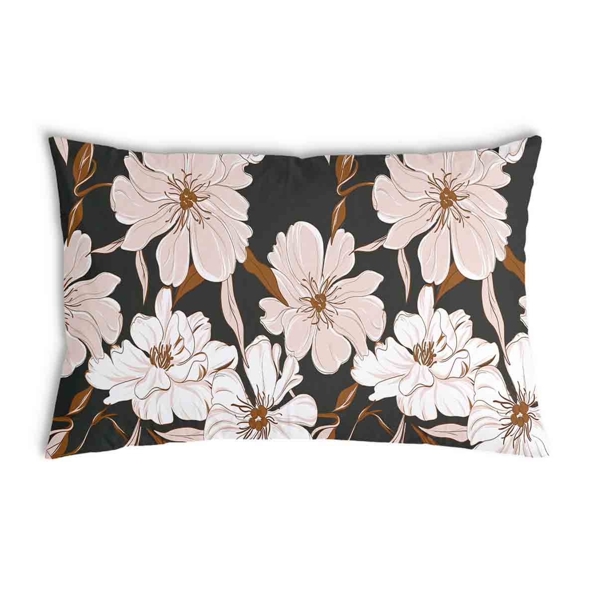 Almohada de salud con flores de áster rosa