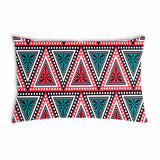 Almohada de salud con triángulos de colores