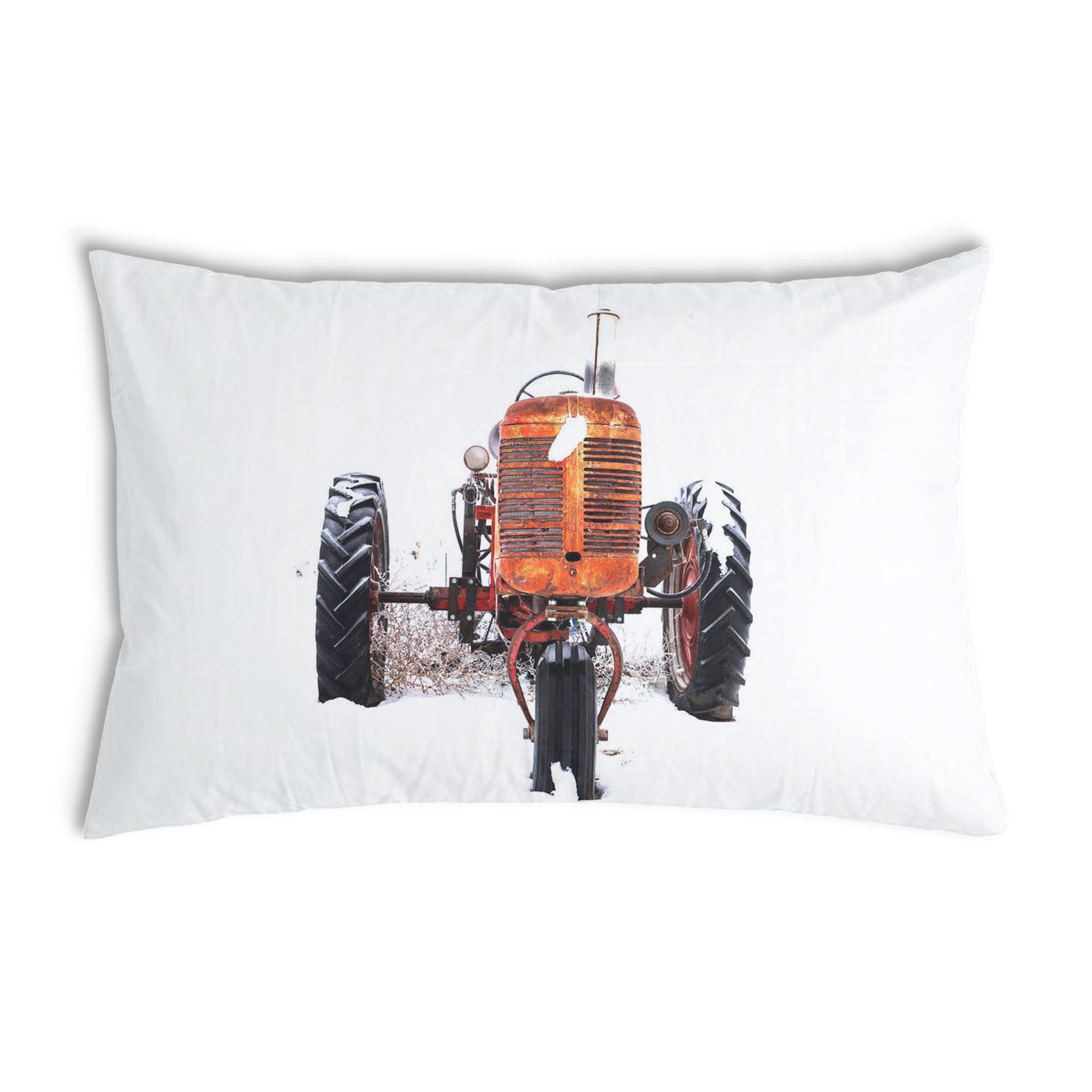Almohada de salud tractor en naranja