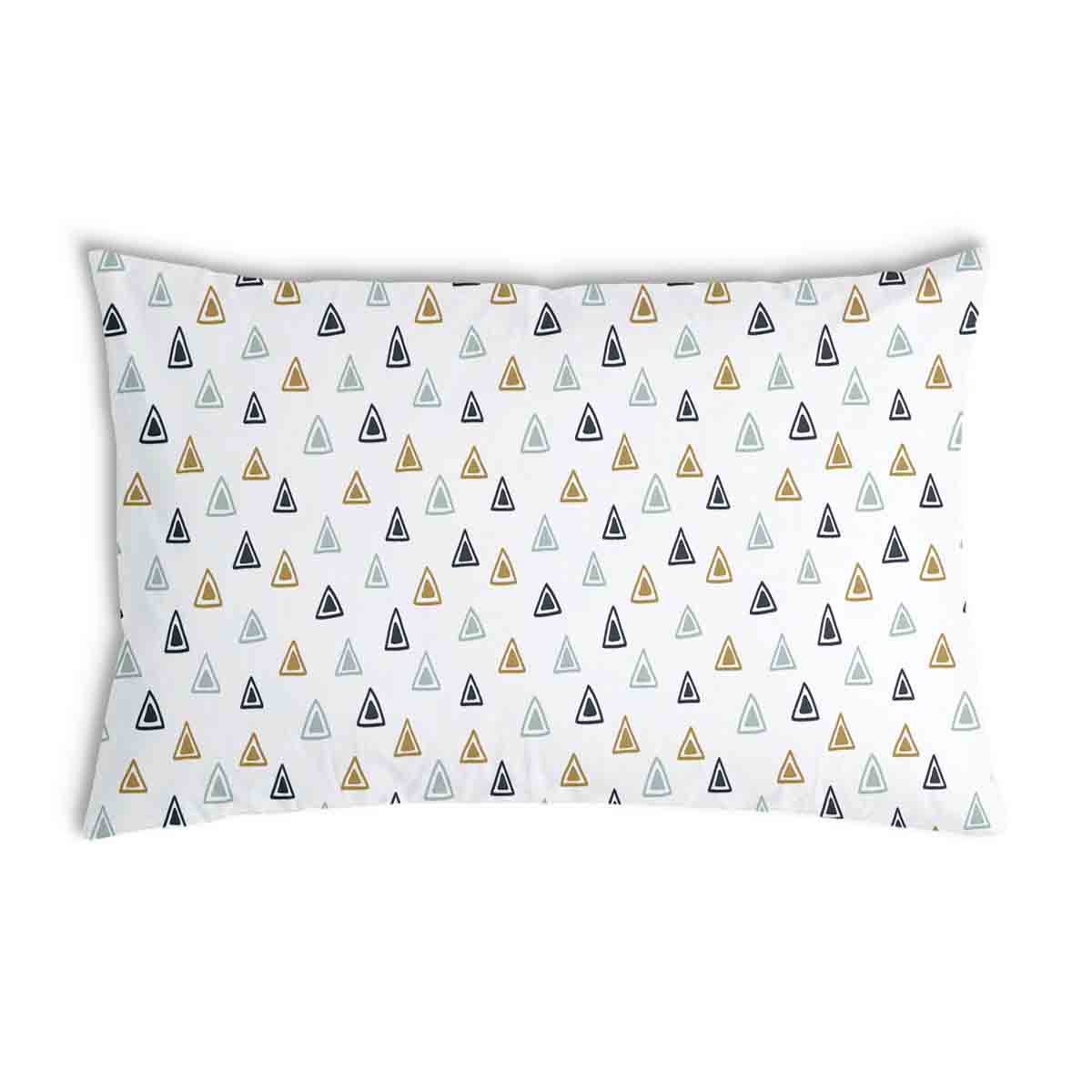 Almohada de salud con pequeños triángulos