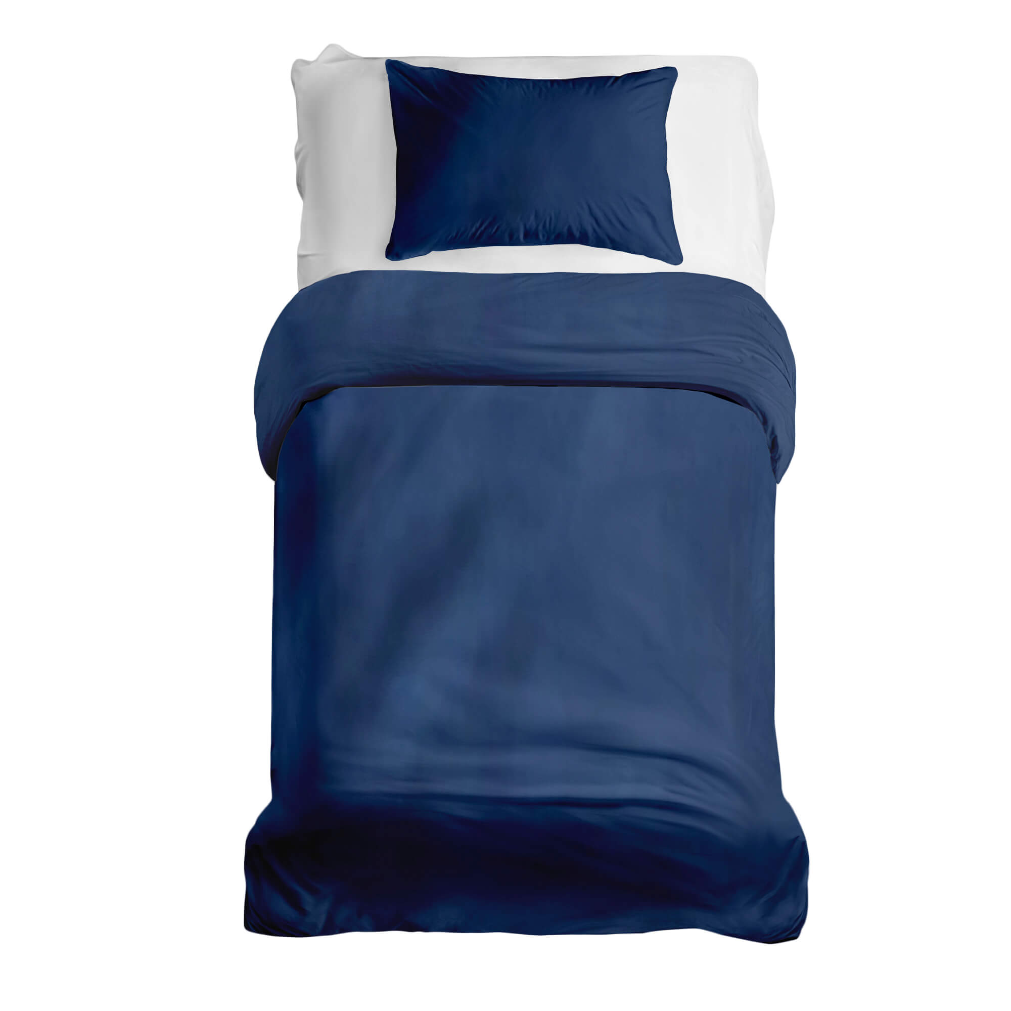 Juego de ropa de cama básico con manta terapéutica azul