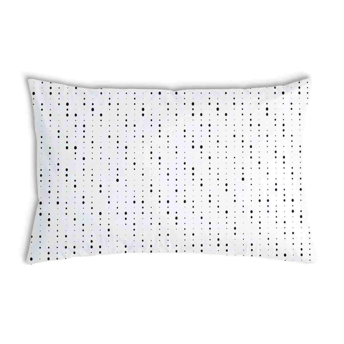 Almohada de salud blanca con puntos negros