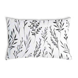 Almohada de salud blanca con ramas negras