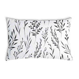 Almohada de salud blanca con ramas negras