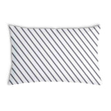 Almohada de salud con rayas grises horizontales