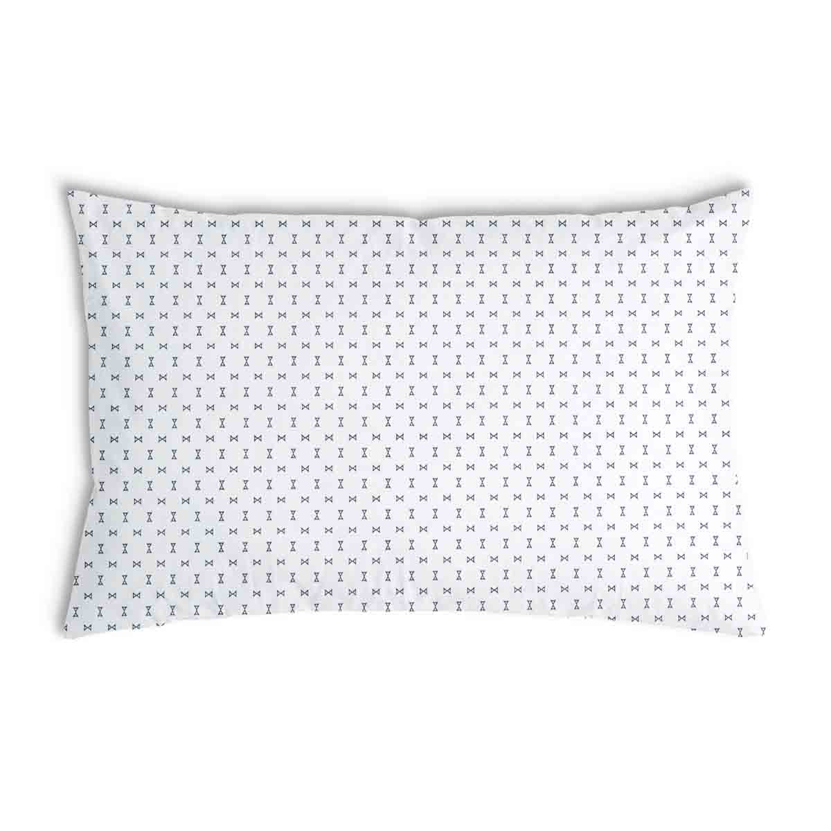 Almohada de salud blanca con pequeños lazos