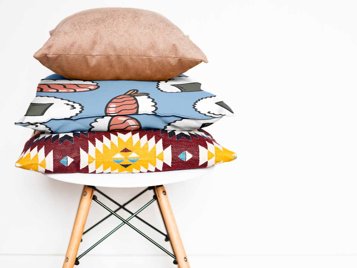 Almohada de salud con sashimi