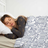 Set de ropa de cama y mantas terapéuticas blanco New York