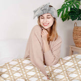 Manta terapéutica original - Funda de algodón blanca con círculos beige