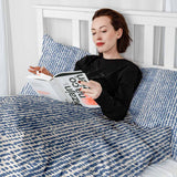 Set de ropa de cama con mantas terapéuticas y puntos azules