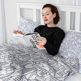 Set de ropa de cama y mantas terapéuticas blanco New York