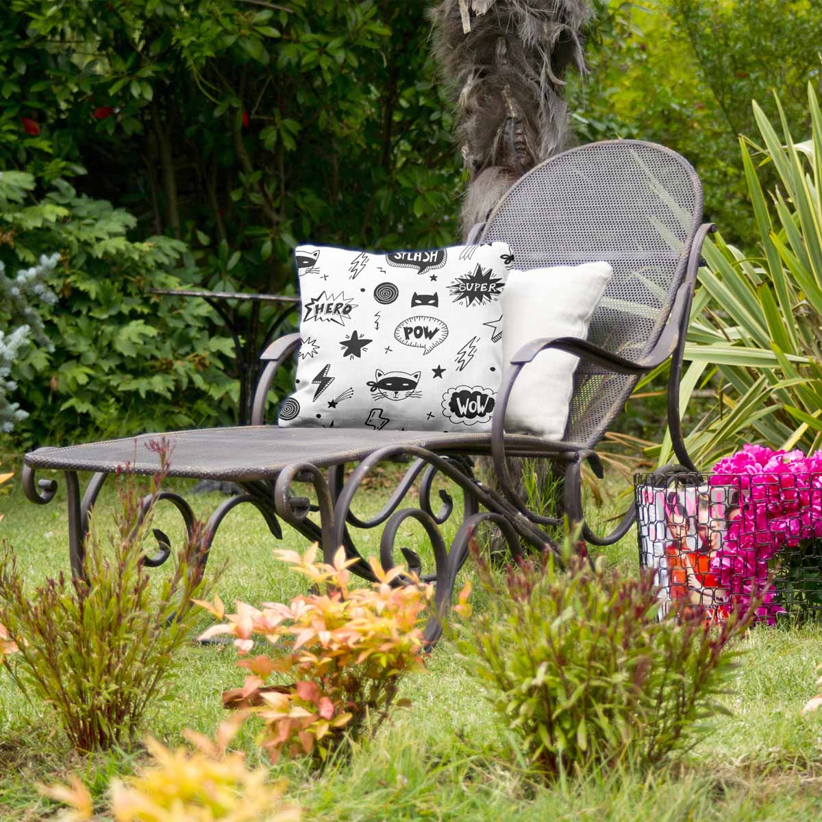 Almohada de salud blanca superhéroes