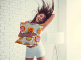 Almohada de salud beige con sol