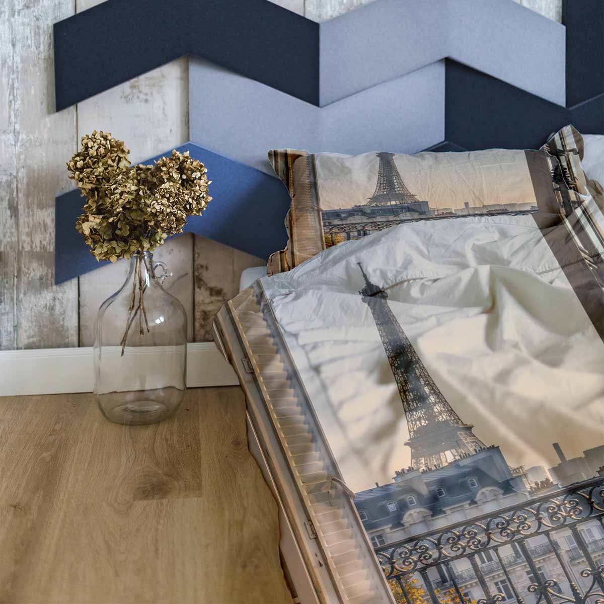 Set de ropa de cama y mantas terapéuticas amarillo París