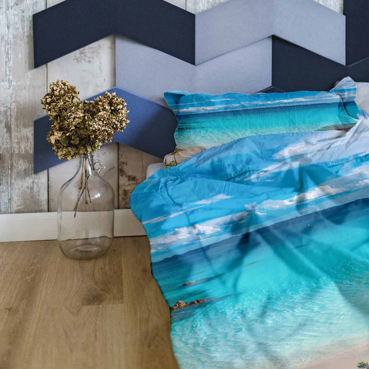 Juego de ropa de cama con manta terapéutica Fernweh
