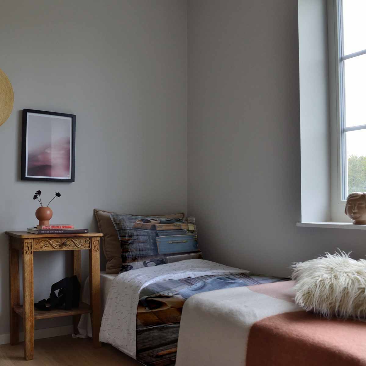 Set de ropa de cama con mantas terapéuticas y cajas