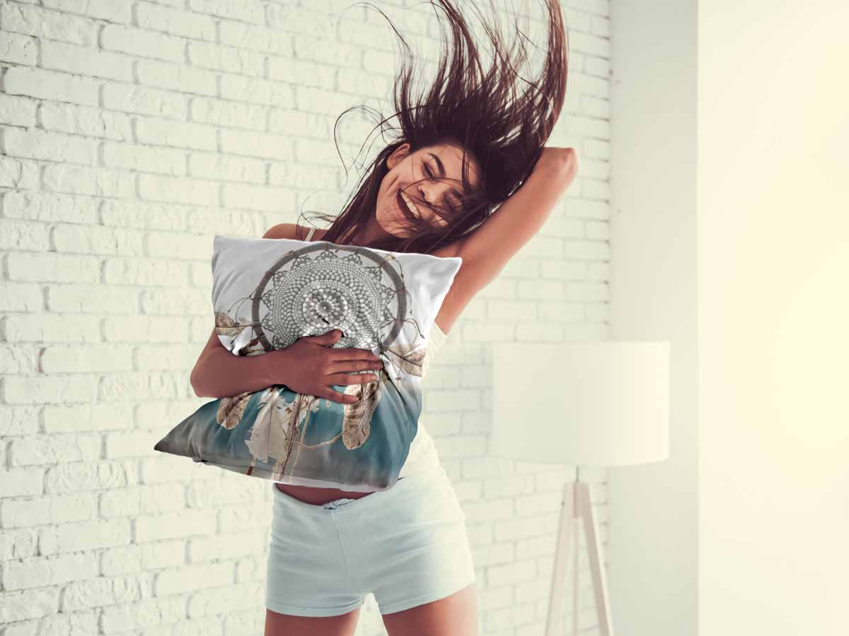 Almohada de salud con atrapasueños