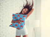 Almohada de salud azul claro con Pokémon