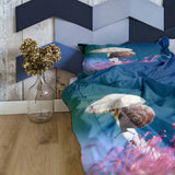Set de ropa de cama con manta terapéutica con hongo y caracol