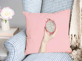 Almohada de salud rosa con fruta del dragón