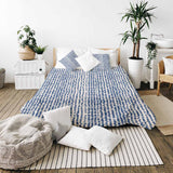 Set de ropa de cama con mantas terapéuticas y puntos azules