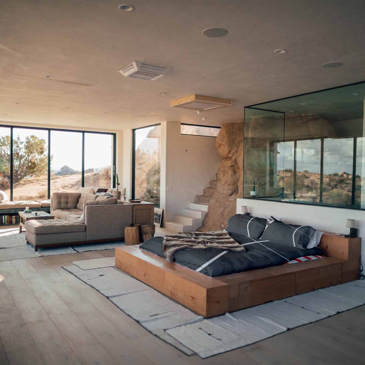 Manta terapéutica original - Funda de algodón gris oscuro con raya blanca