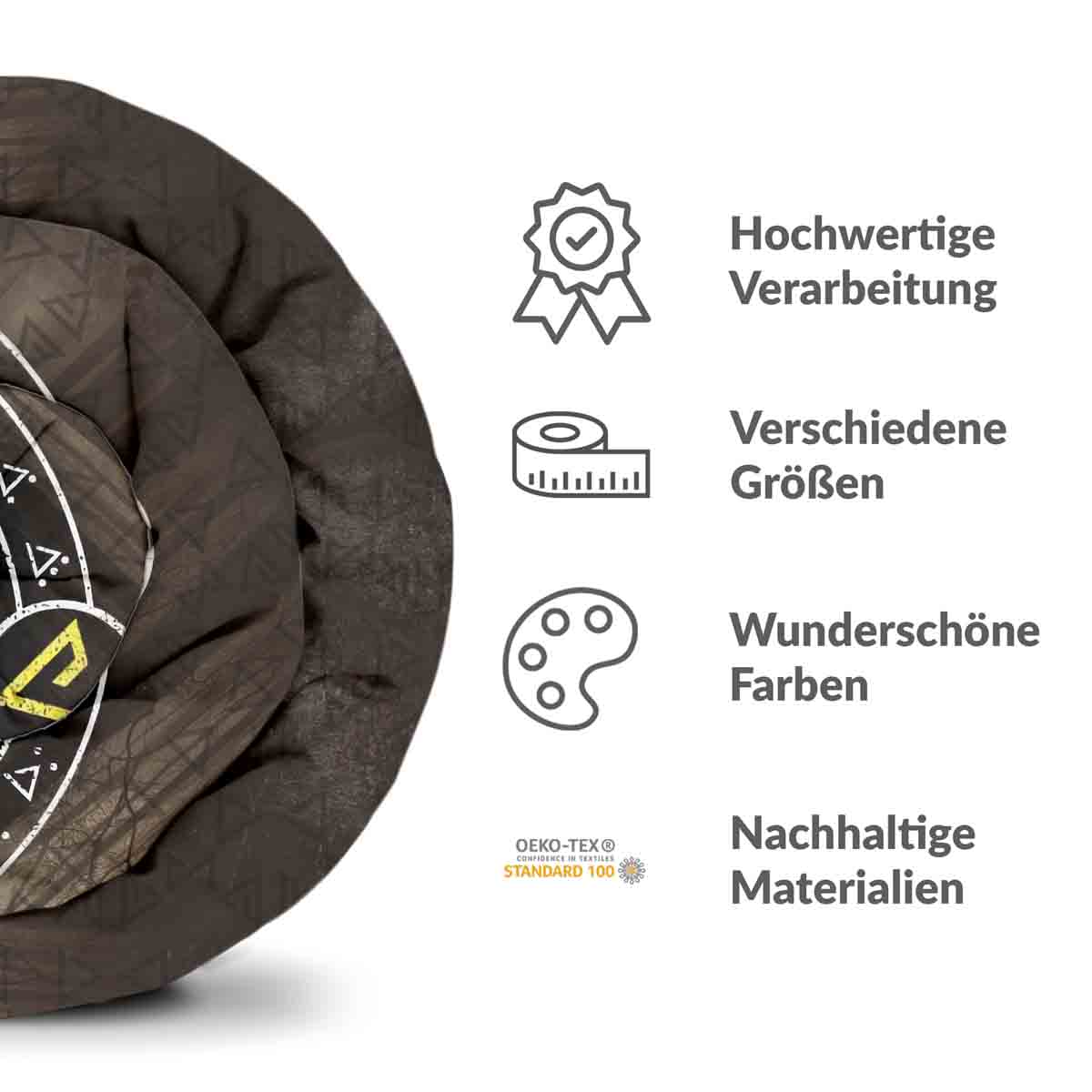 Juego de ropa de cama con manta terapéutica marrón con lobo