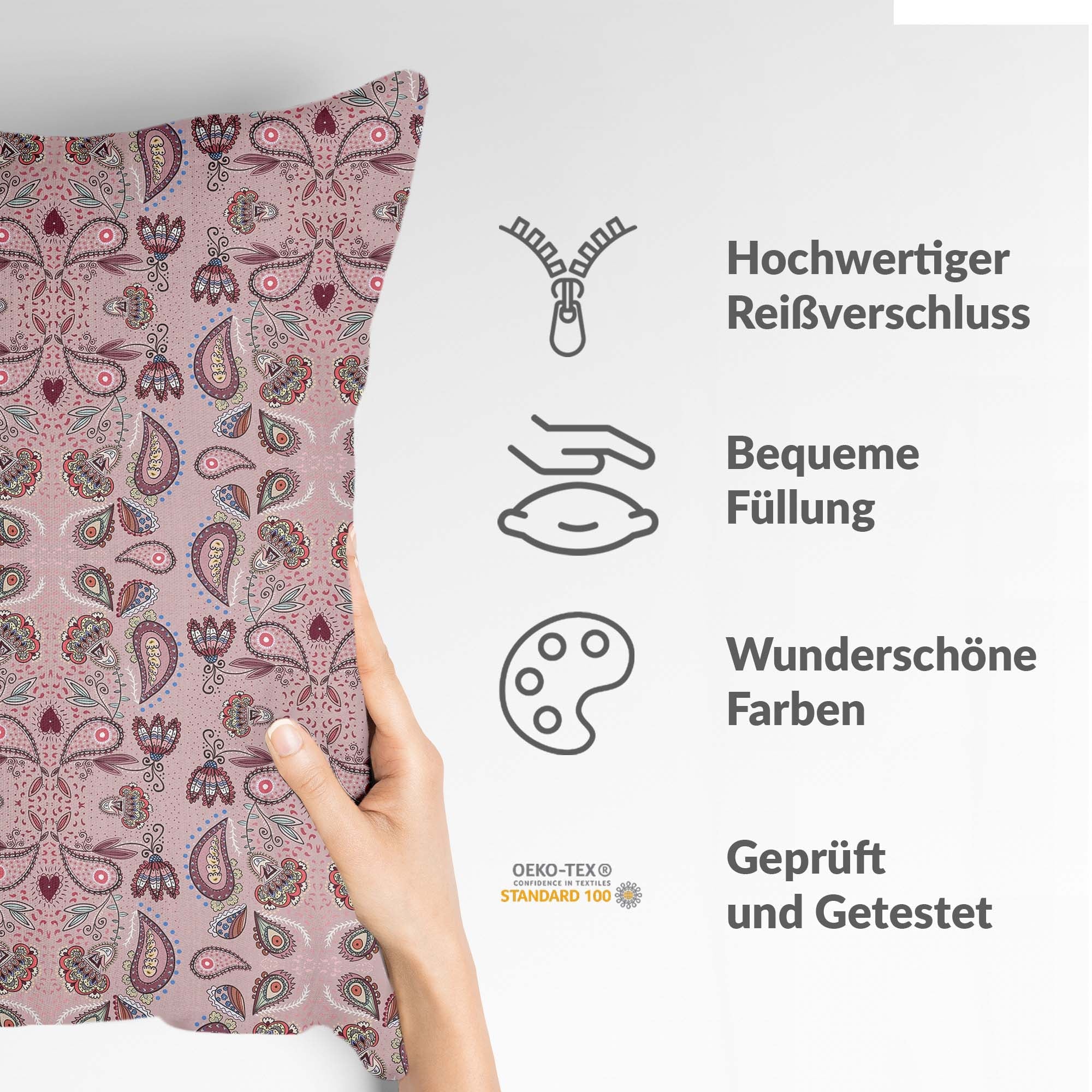 Almohada de salud Mandala rosa