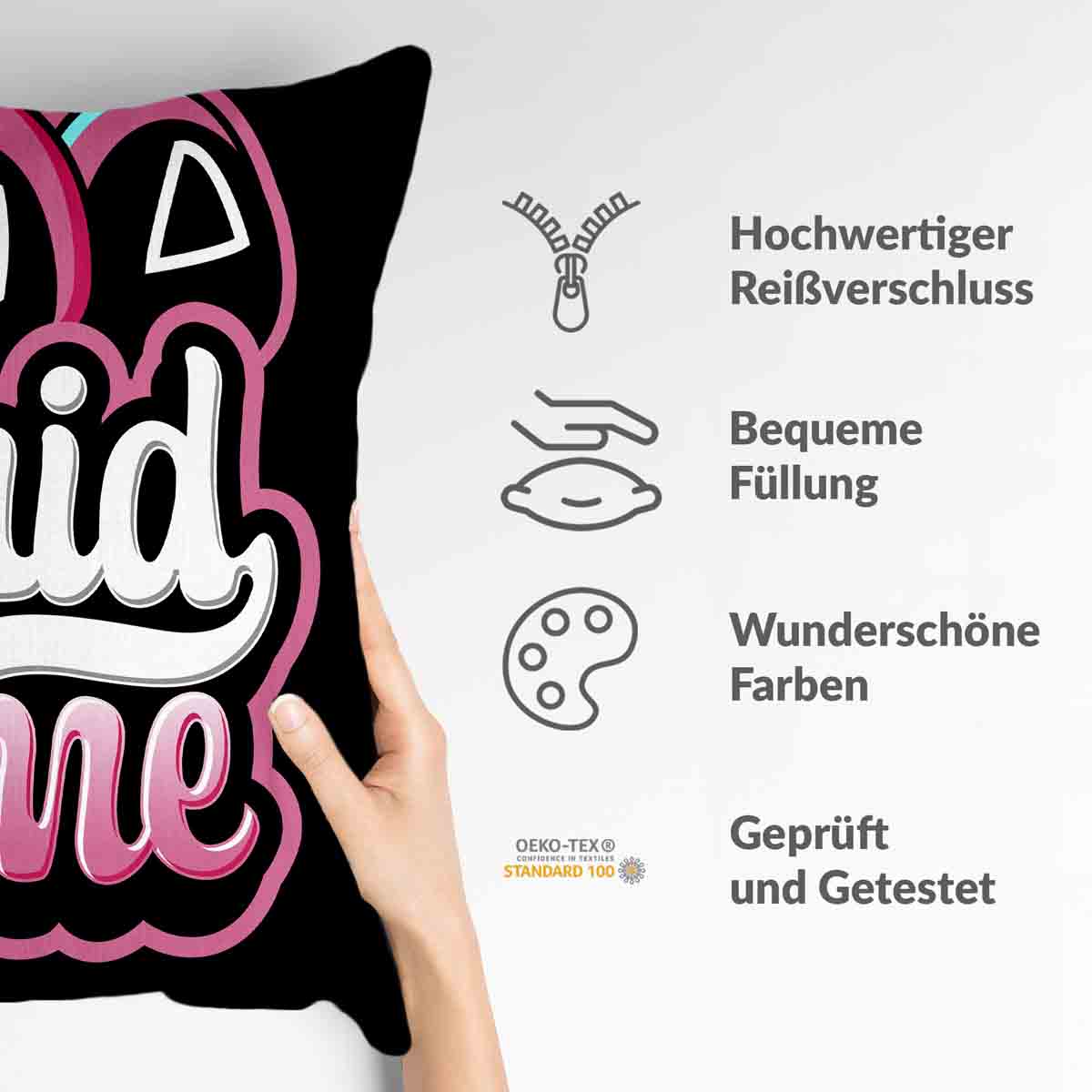 Almohada de salud negra Squid