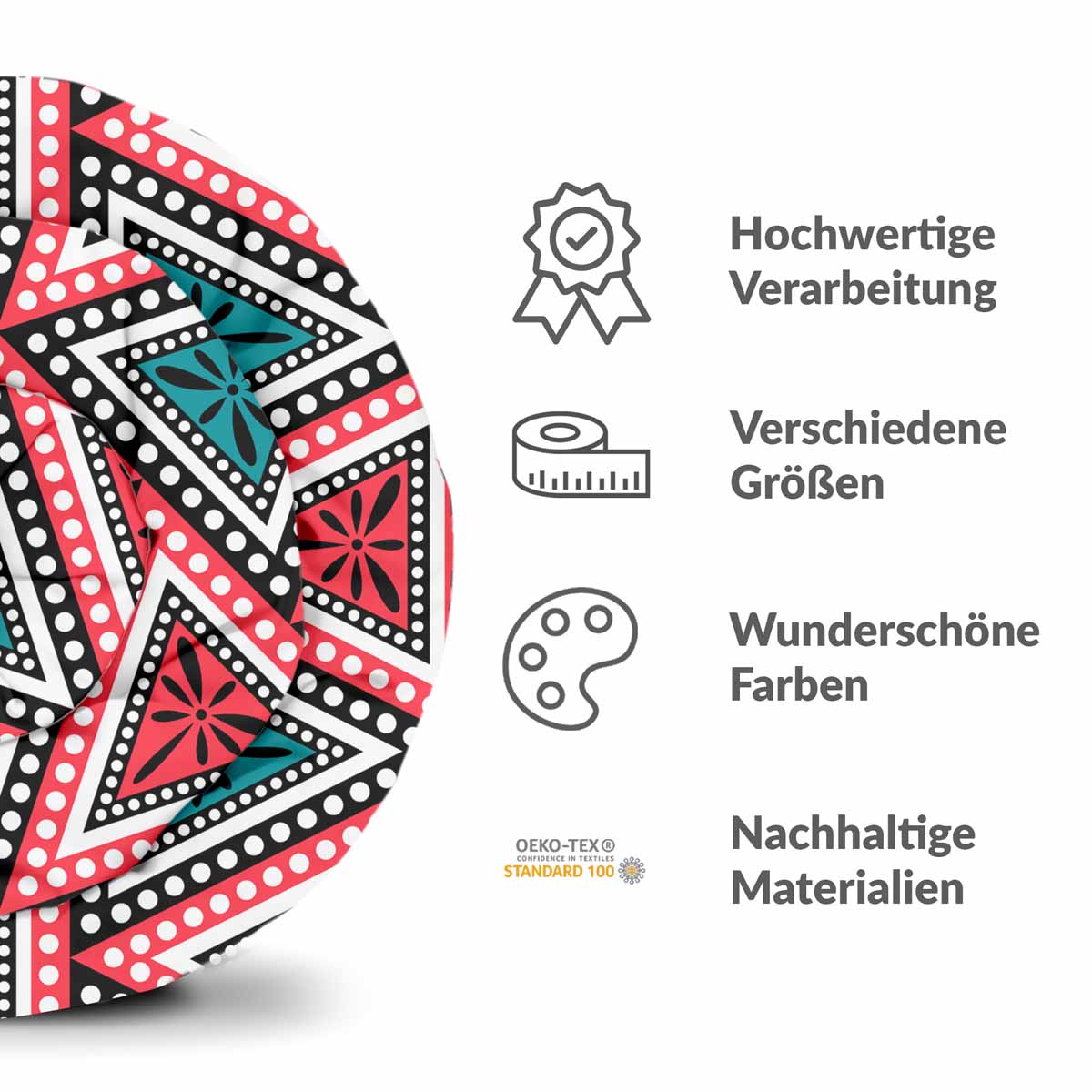 Set de ropa de cama con mantas terapéuticas y triángulos de colores