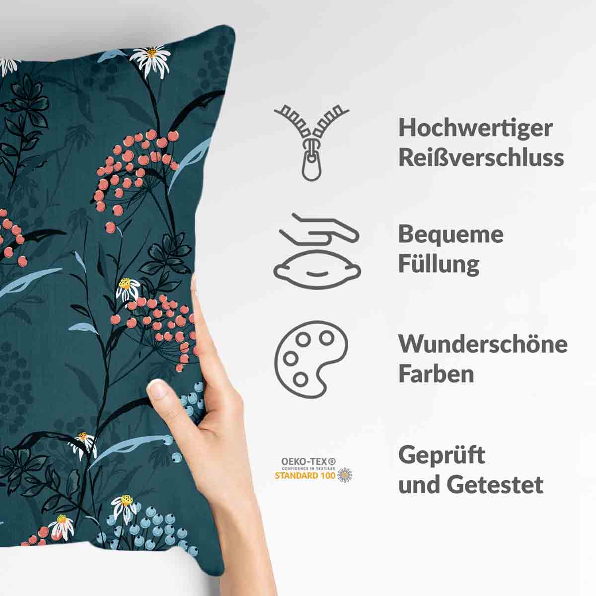 Almohada de salud flores de primavera