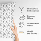 Almohada de salud blanca con manchas grises