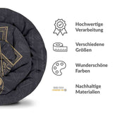Set de ropa de cama con manta terapéutica negro místico mandala