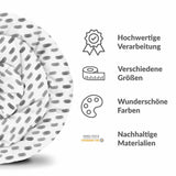 Manta terapéutica original - Funda de algodón blanca con motas grises