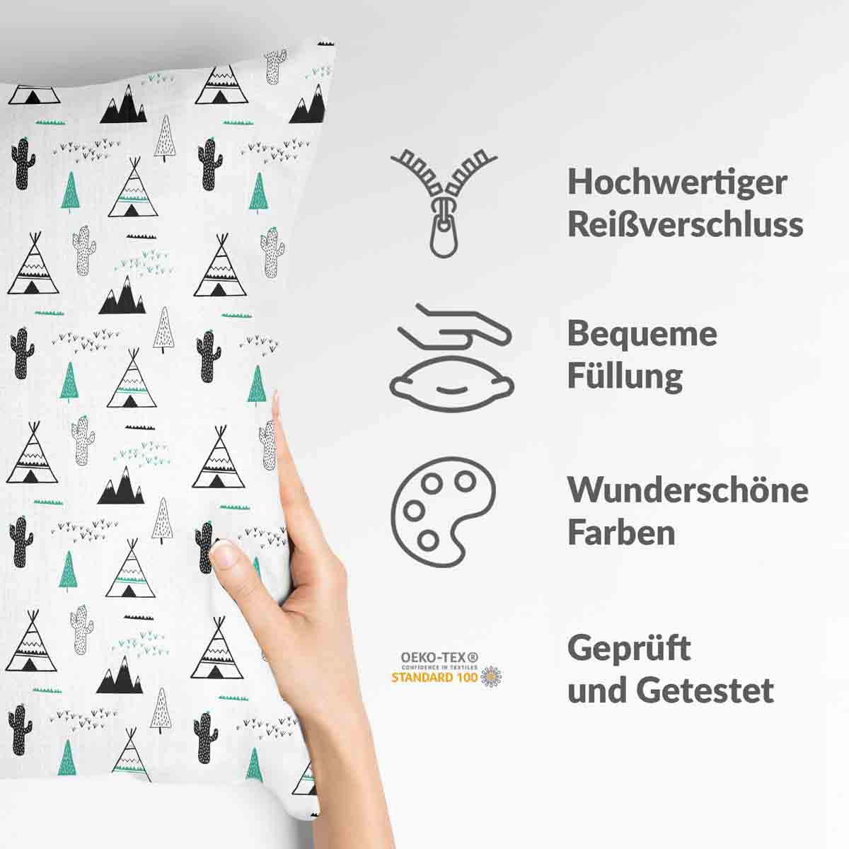 Almohada de salud blanca india