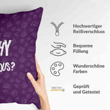 Almohada de salud morada ¿Por qué tan serio?