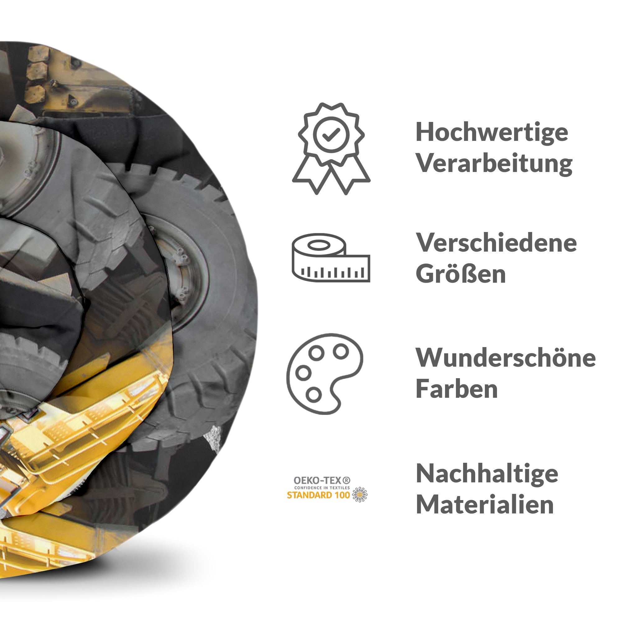 Manta terapéutica original - Funda de algodón Camión amarillo