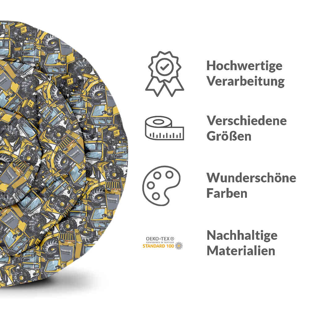 Set de ropa de cama con manta terapéutica tractor