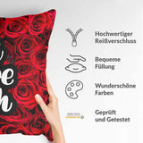 Almohada de salud rosas "Te amo"