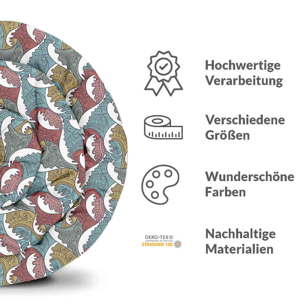 Set de ropa de cama con mantas terapéuticas y rompeolas coloridos