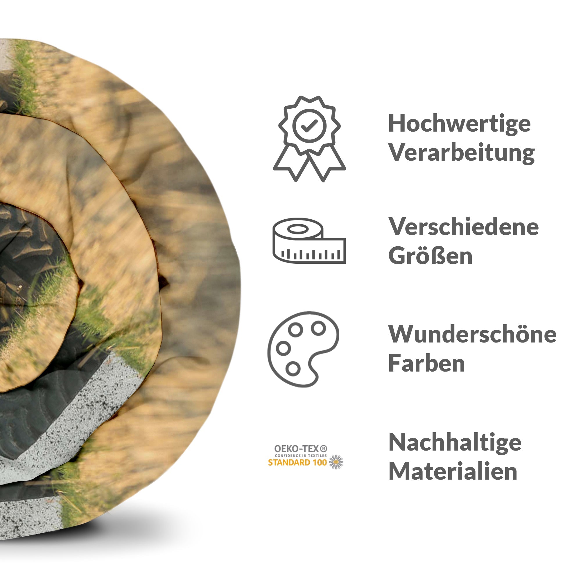 Manta terapéutica original - Funda de algodón tractor en azul