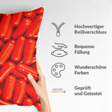 Almohada de salud roja tabletas