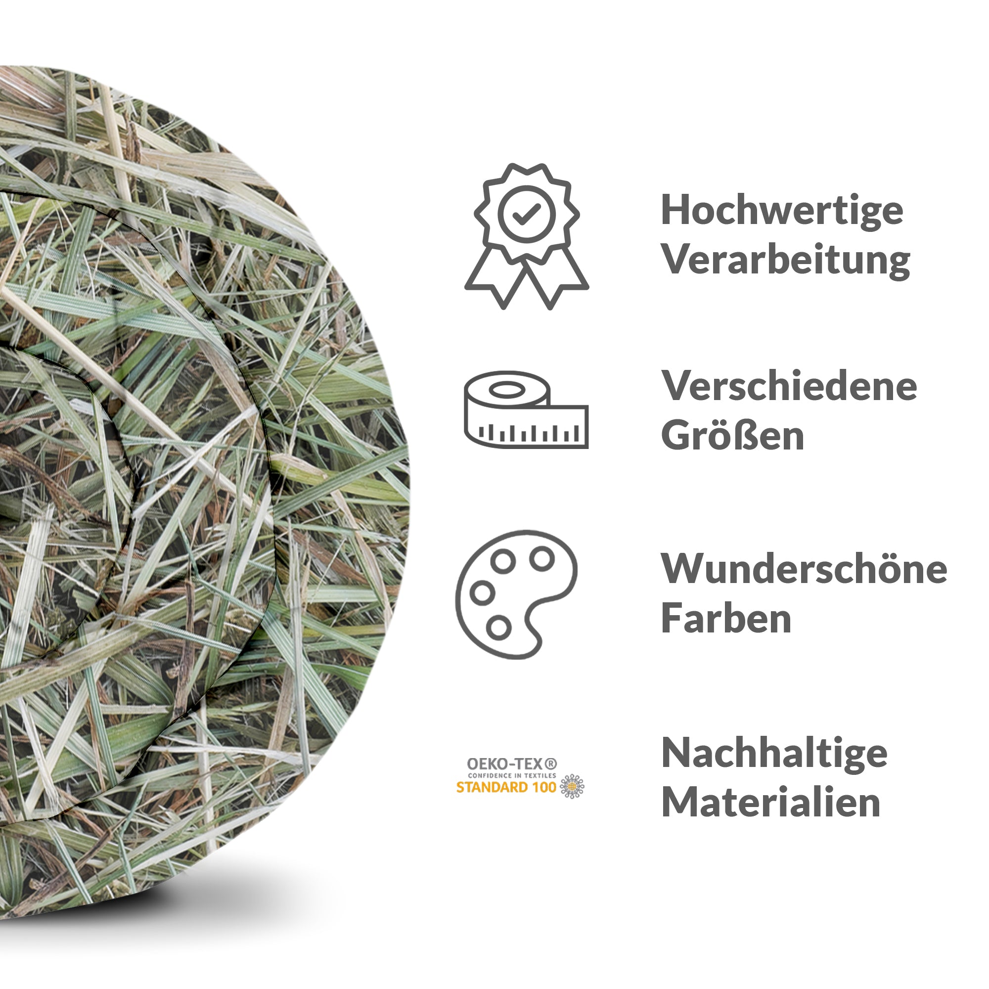 Set de ropa de cama con manta terapéutica blanca con paja