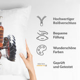 Almohada de salud tractor en naranja