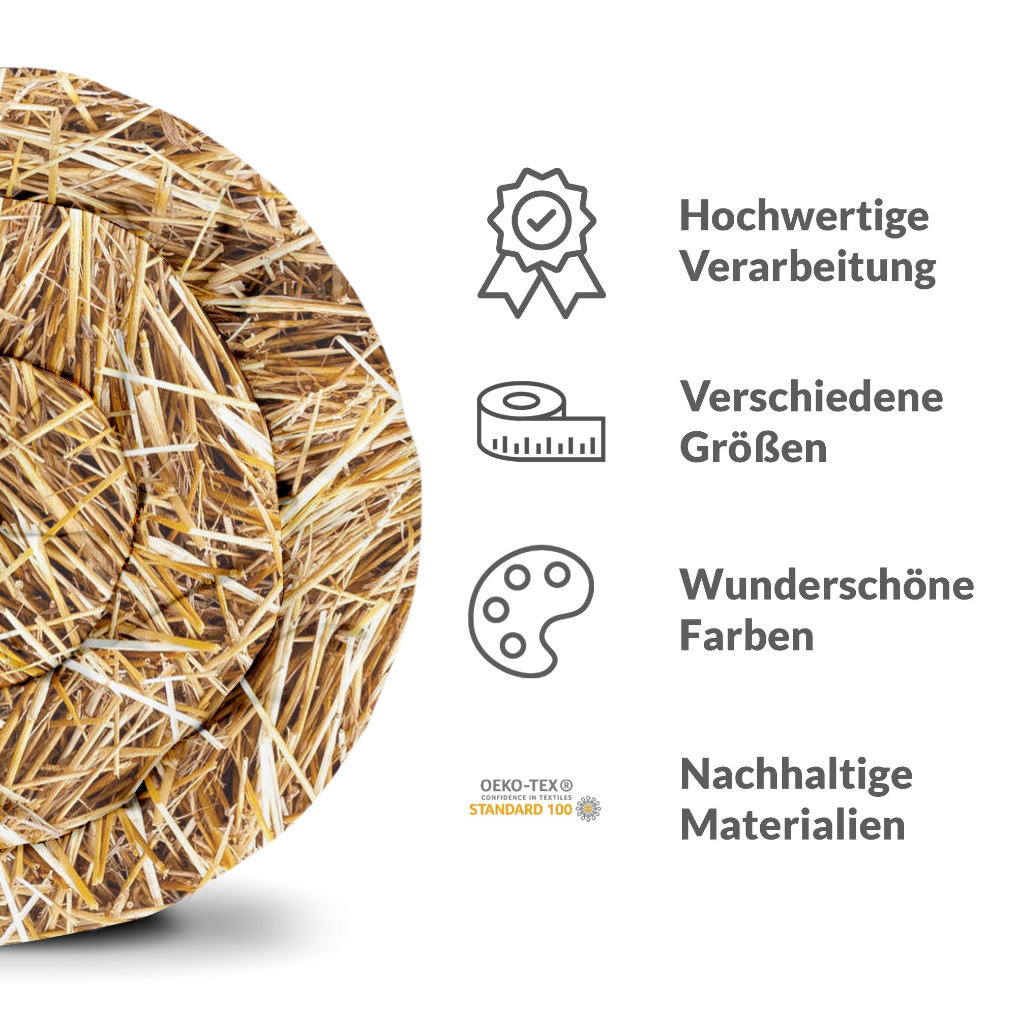 Manta terapéutica original - funda de algodón con heno