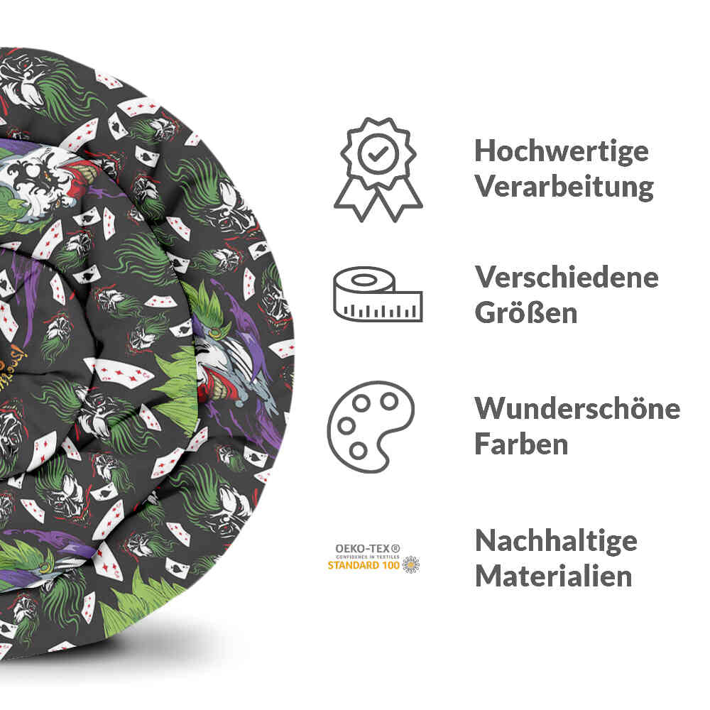 Set de ropa de cama con manta terapéutica Joker colorido