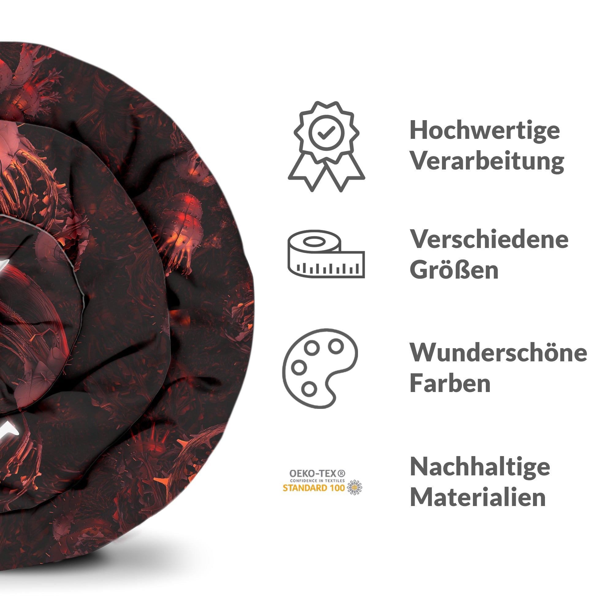 Manta terapéutica original - Funda de algodón roja con inscripción The Matrix